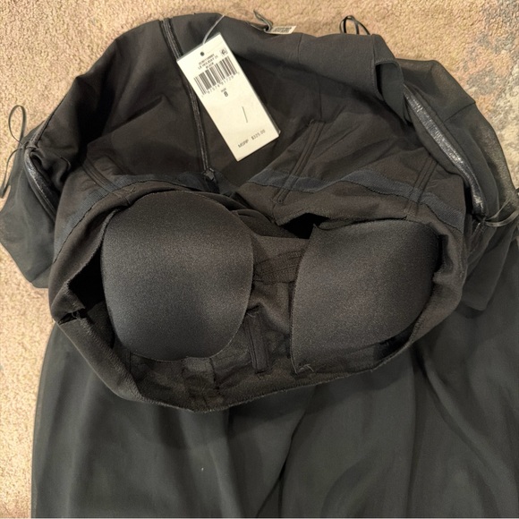 Ralph Lauren Off-Shoulder Black Gown with Cape Sleeves - Picture 8 of 11